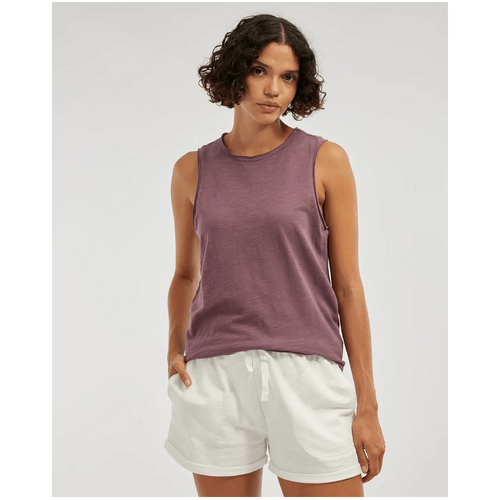 Amelius Miranda Raw Edge Tank - Plum
