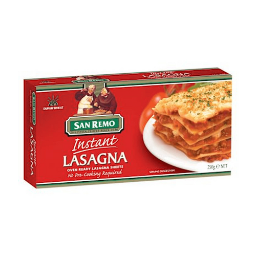 San Remo Dry Pasta Instant Lasagna 250g