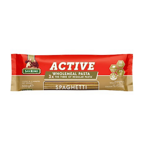 San Remo Long Pasta #130 Wholemeal Spaghetti 500g