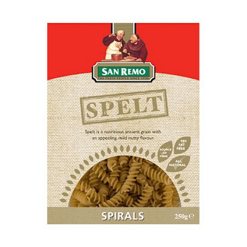 San Remo Spelt Pasta Spirals 250g