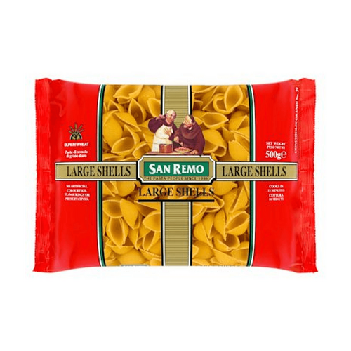 San Remo Dry Pasta #29 Large Shells 500g