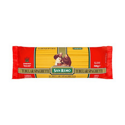 San Remo Dry Pasta #6 Tubular Spaghetti 500g