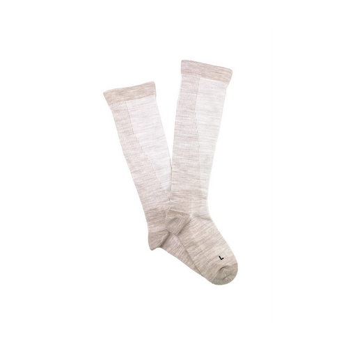Men&#39;s Overlander Merino Wool Health Compression Socks- Sandstone Melange