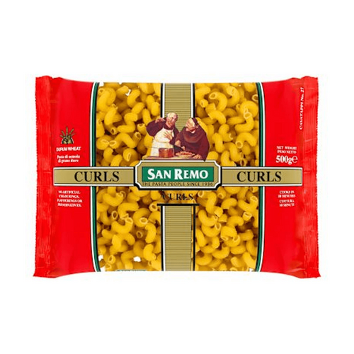 San Remo Dry Pasta #27 Curls 500g