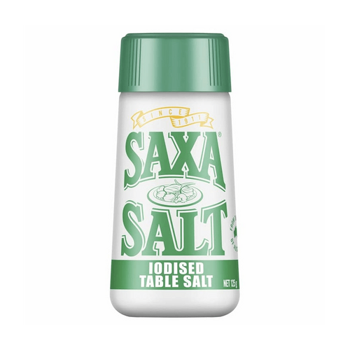 Saxa Picnic Pack Iodised Table Salt 125 Gram