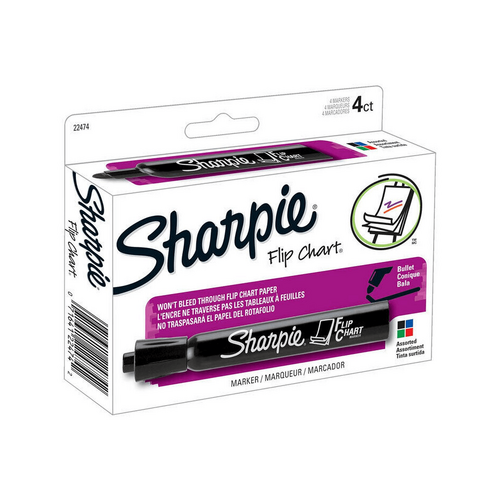Sharpie Flip Chart Markers Asst Pk4