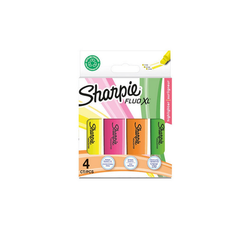 Sharpie Hiltr Fluo XL Ast Pk4 B