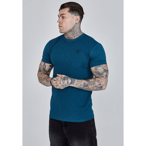 Teal Roll Sleeve T-Shirt