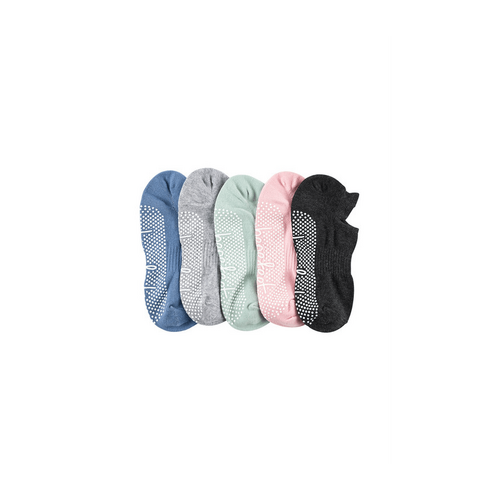 Women&#39;s Cotton Pilates No-Show with Non Slip 5 Pack - Urban