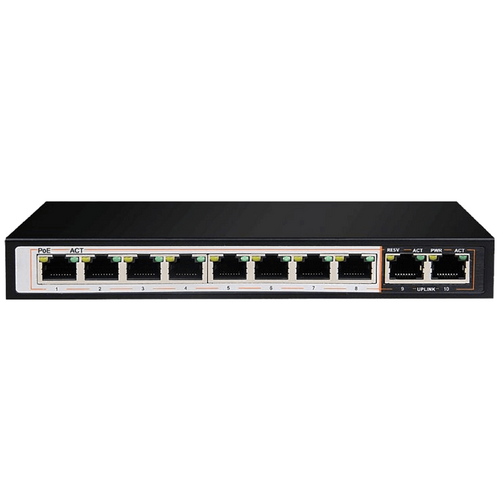 D-Link 10p Gigabit Poe Switch With 8 Long Reach Poe Ports (96w) And 2 Uplink Ports