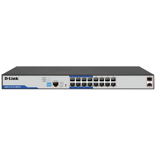D-Link 18p Gigabit Smart Managed Poe+ Switch With 16 Poe+ Ports (135w) And 2 Sfp Ports