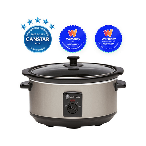 Russel Hobbs 3.5L Slow Cooker - Brushed Stainless Steel