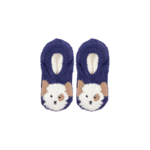 Womens Hotty Super Soft Faux Sherpa Lined Slipper Socks with Non-Slip - Puppy