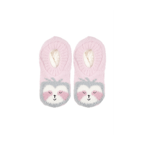 Womens Hotty Super Soft Faux Sherpa Lined Slipper Socks with Non-Slip - Sloth
