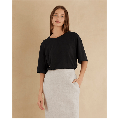 Amelius Bondi Crew Neck Tee - Black