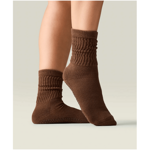 MoveActive Scrunch Grip Socks - Chocolate