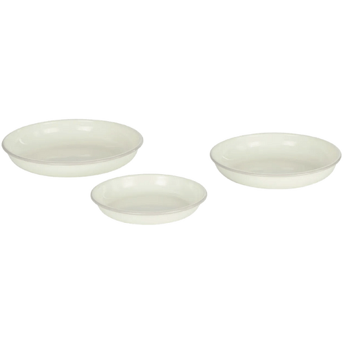 Davis &amp; Waddell Daylesford Enamel Pie Dish Round 3pcs Set Cream