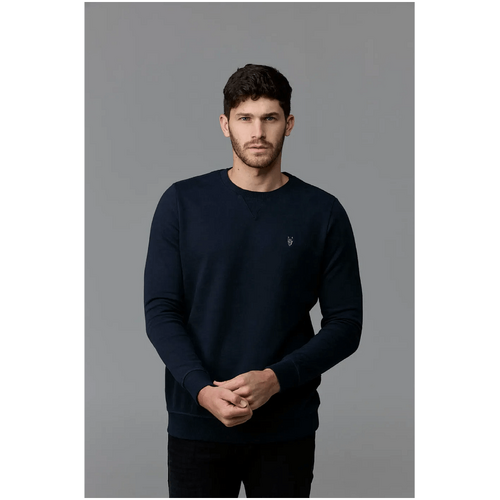 Society Of Wolves Crew Neck Fleece Navy