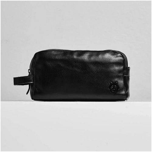 Society Of Wolves Leather Toiletry Bag