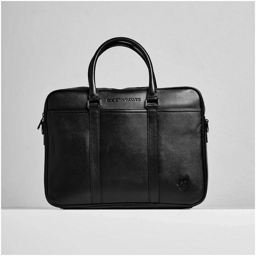 Society Of Wolves Leather Laptop Bag