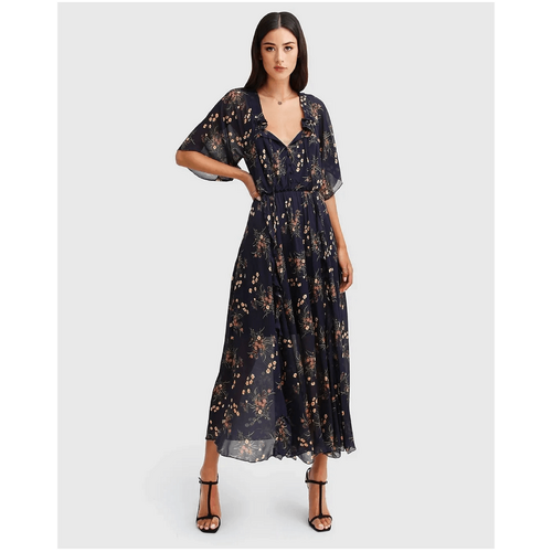 belle &amp; bloom Amour Amour Ruffled Midi Dress