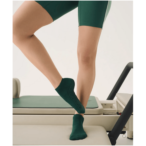 MoveActive Low Rise Grip Socks - Forest Green