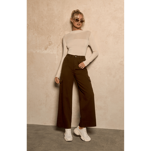 Cotton Side Patch Pocket Detail Pants (SPA472B)