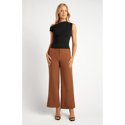 High Waisted Boot Cut Jersey Pants (SPA506B)