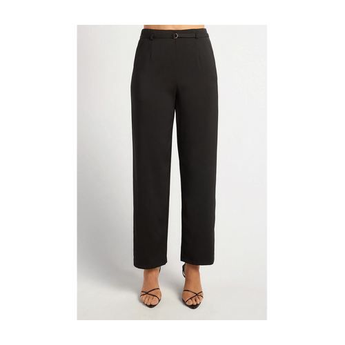 D Ring Buckle Thin Belt Tapered Pants (SPA510B)