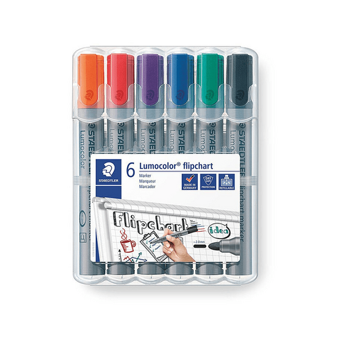 Staedtler Flipch Mrk 356 Ast Wlt6