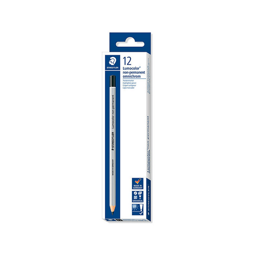 Staedtler Lumocolor non-permanent omnichrom 108 Dry marker - Box of 12 - Black