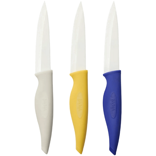 SVNA Ceramic Utility Knife &amp; Sheath CDU 20pcs/3 Assorted