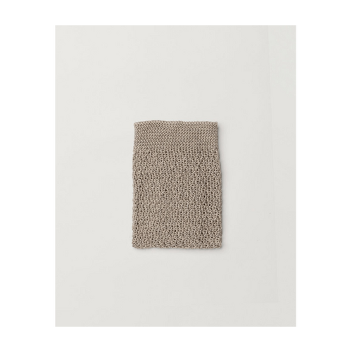 Stella Knitted Pure Linen Face Cloth Pack of 2 Dove/Natural