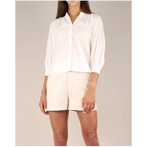 Amelius Zadie Poplin Top - White