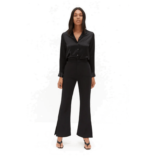 Style Addict Side Split Pants - Black