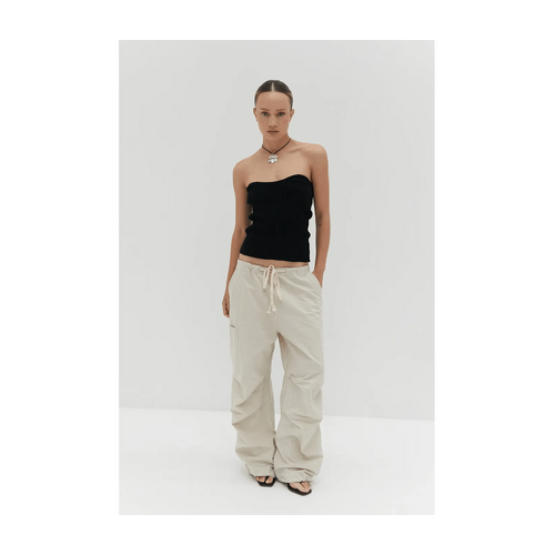 Style Addict Ella Canvas Pants - Tan