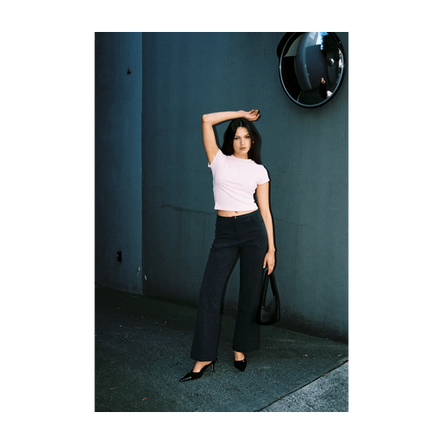 Style Addict Danielle Baby Tee - Pink