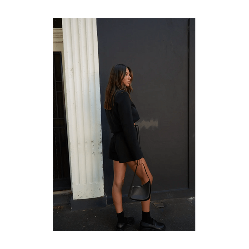 Style Addict Sophie Crop Blazer - Black