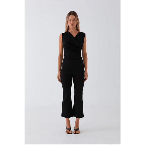 Style Addict Elle Kick Flare Pant - Black