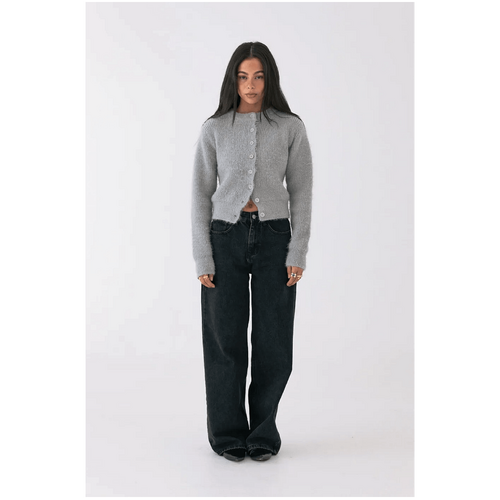 Style Addict Noor Fluffy Cardigan - Grey