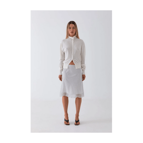 Style Addict Elsie Button Knit - Ivory