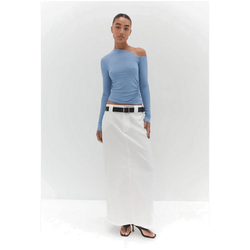 Style Addict Evie Off the Shoulder Top - Blue