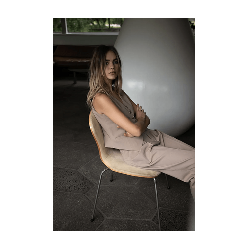 Style Addict Alfie Vest - Tan