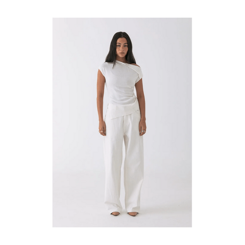 Style Addict Nico Asymmetric Tee - White