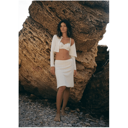 Style Addict Andrea Pointelle Skirt - White
