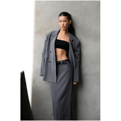 Style Addict Evelyn Blazer - Pinstripe