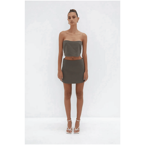 Style Addict Jayden Tube Top - Khaki