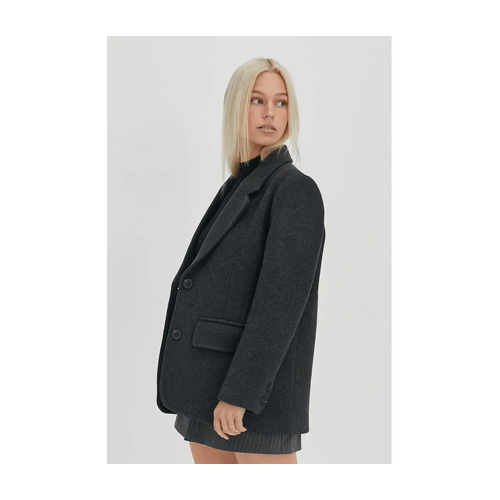 Style Addict Remi Blazer Coat - Dark Grey