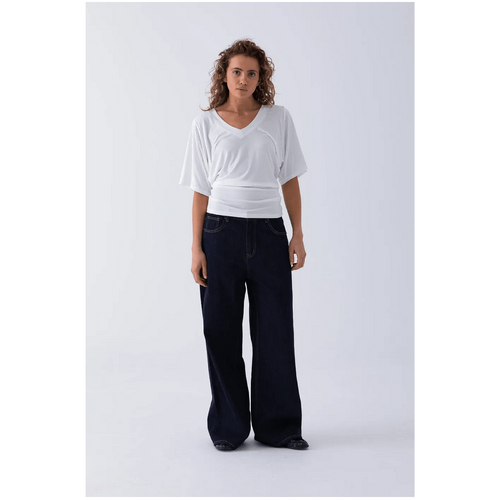 Style Addict Mira Draped Top - White