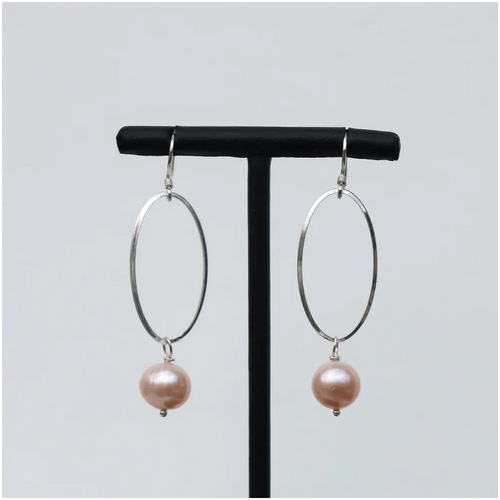 Fabuleux Vous La Pierre Pink Fresh Water Pearl Earrings